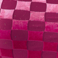 PREORDER- Times Square Velvet Mesh Top- Pink Checkered