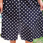 Annie Midi Zipper Dress- Navy Polka Dot