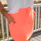 Solid Neon Coral Skort