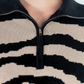 Zuri Zebra Quarter Zip Pullover
