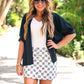 Checkmate Chic Checkered Skort