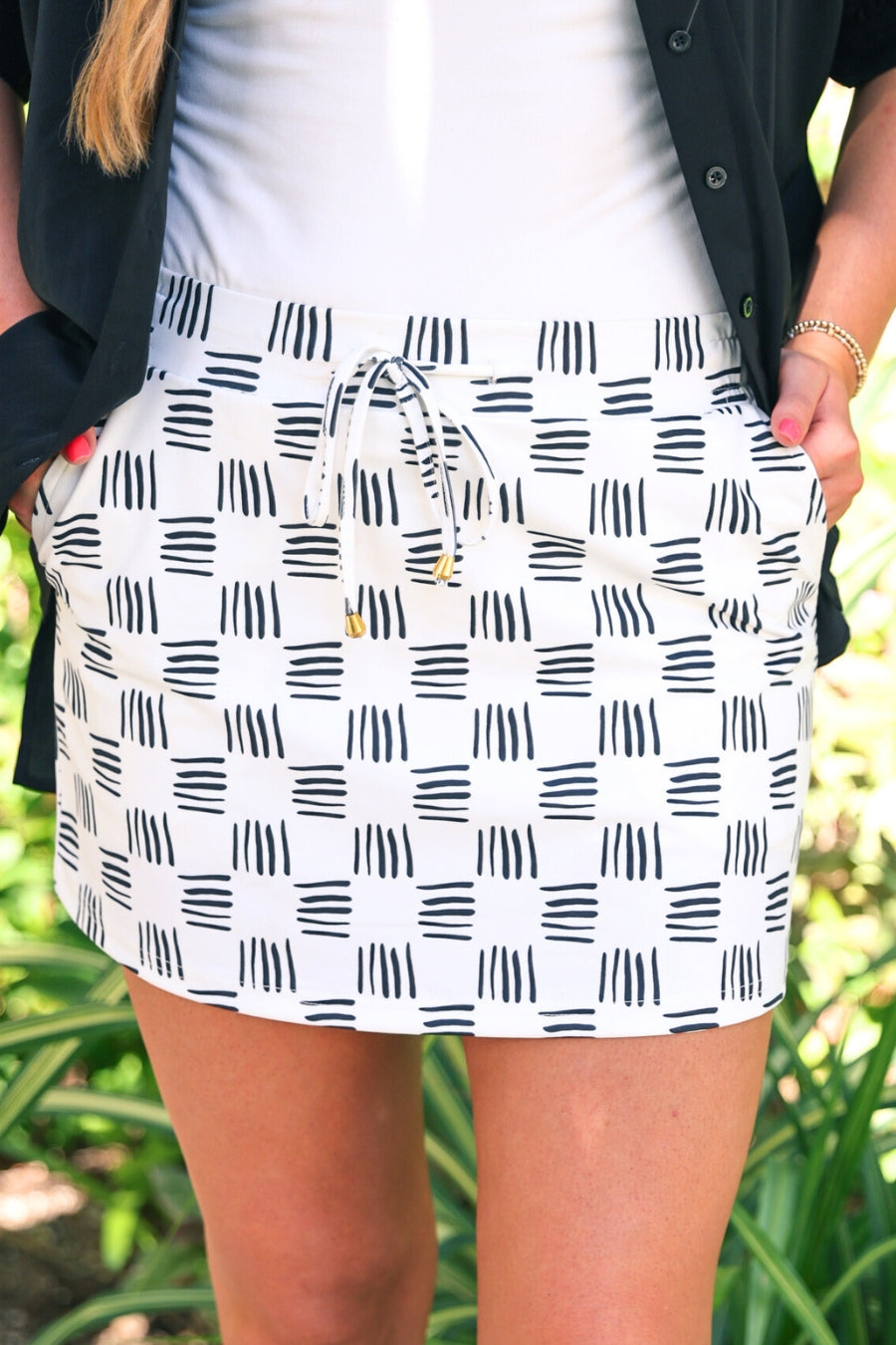 Checkmate Chic Checkered Skort