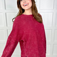 PREORDER Alexis Corded Vintage Pullover - Maroon