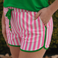 PREORDER- Melon Poppy Stripes Everyday Shorts