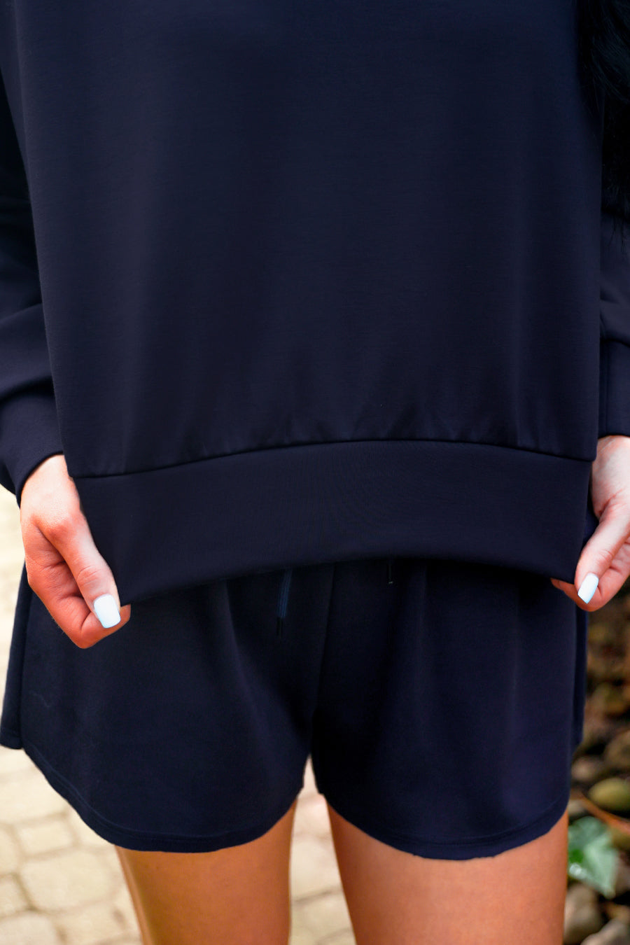 PREORDER- Luna Luxe Pullover Set- Navy