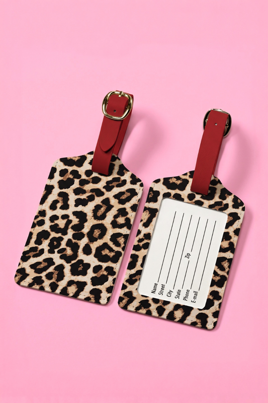 Jet Set Luggage Tag- Safari Chic