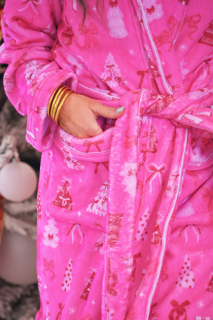 PREORDER- Legacy Lounge Robe- Pretty Pink Christmas