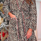 PREORDER- Legacy Lounge Robe- Red Safari Chic