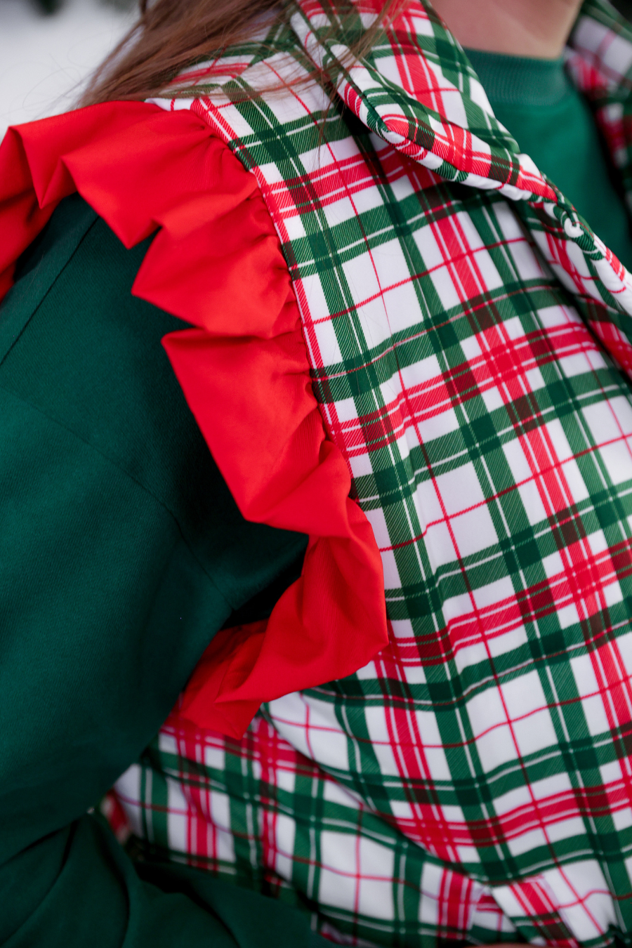 PREORDER- Classic Christmas Plaid Puffer Vest