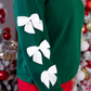 PREORDER- Tied With Cheer Bow Sleeves Pullover