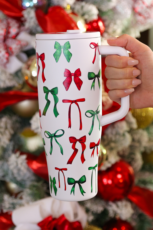 PREORDER- Midnight Bow Christmas Edition Sleek Tumbler
