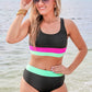 PREORDER-Shades of Summer Two Piece Swimsuit- Black