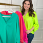 Jamie Balloon Sleeve Top - Jess Lea Wholesale