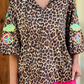 PREORDER- Donna Embroidered Top- Leopard