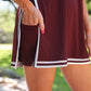 PREORDER- Sideline Tunic Biker Set- Maroon
