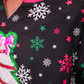 PREORDER- Foil Bow Christmas Treat Snowflake Pullover