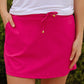 PREORDER- Solid Raspberry Skort