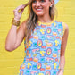 Heatwave Ribbed Tank- Citrus Escape