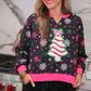 PREORDER- Foil Bow Christmas Treat Snowflake Pullover