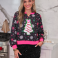 PREORDER- Foil Bow Christmas Treat Snowflake Pullover