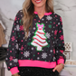 PREORDER- Foil Bow Christmas Treat Snowflake Pullover