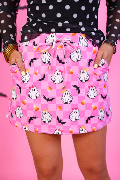 PREORDER- Checkered GiGi the Ghost Skort