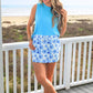 Watercolor Blossom Skort