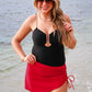 PREORDER- Walk On The Beach Skirt Coverup- Red