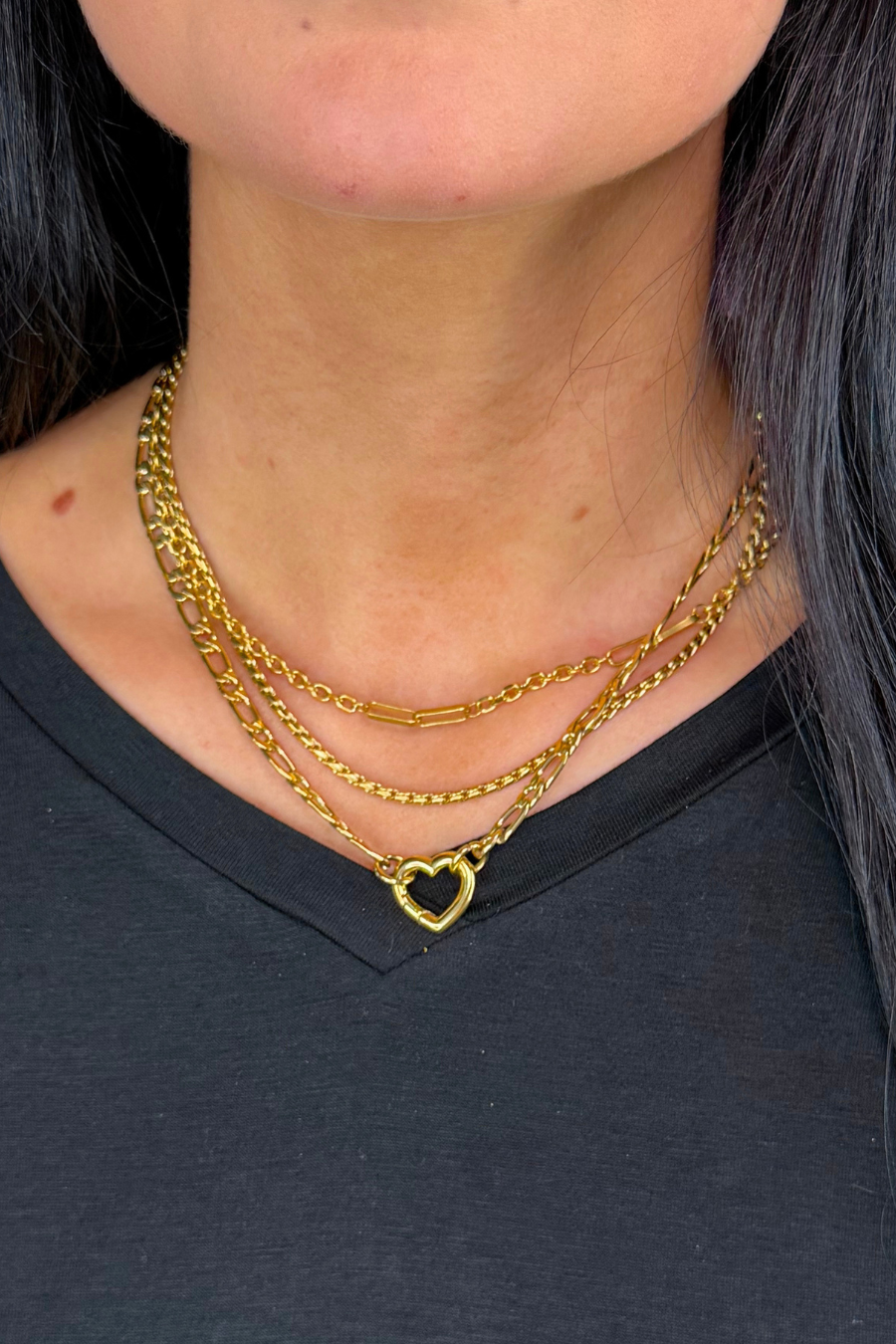 Layered Chain Necklace Set