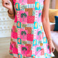 Lucy Tank Dress- Tropical Patchwork