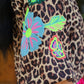 PREORDER- Donna Embroidered Top- Leopard