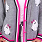 PREORDER- GiGi The Ghost Chenille Patch Cardigan