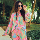 Malibu Sunset Pleated Set