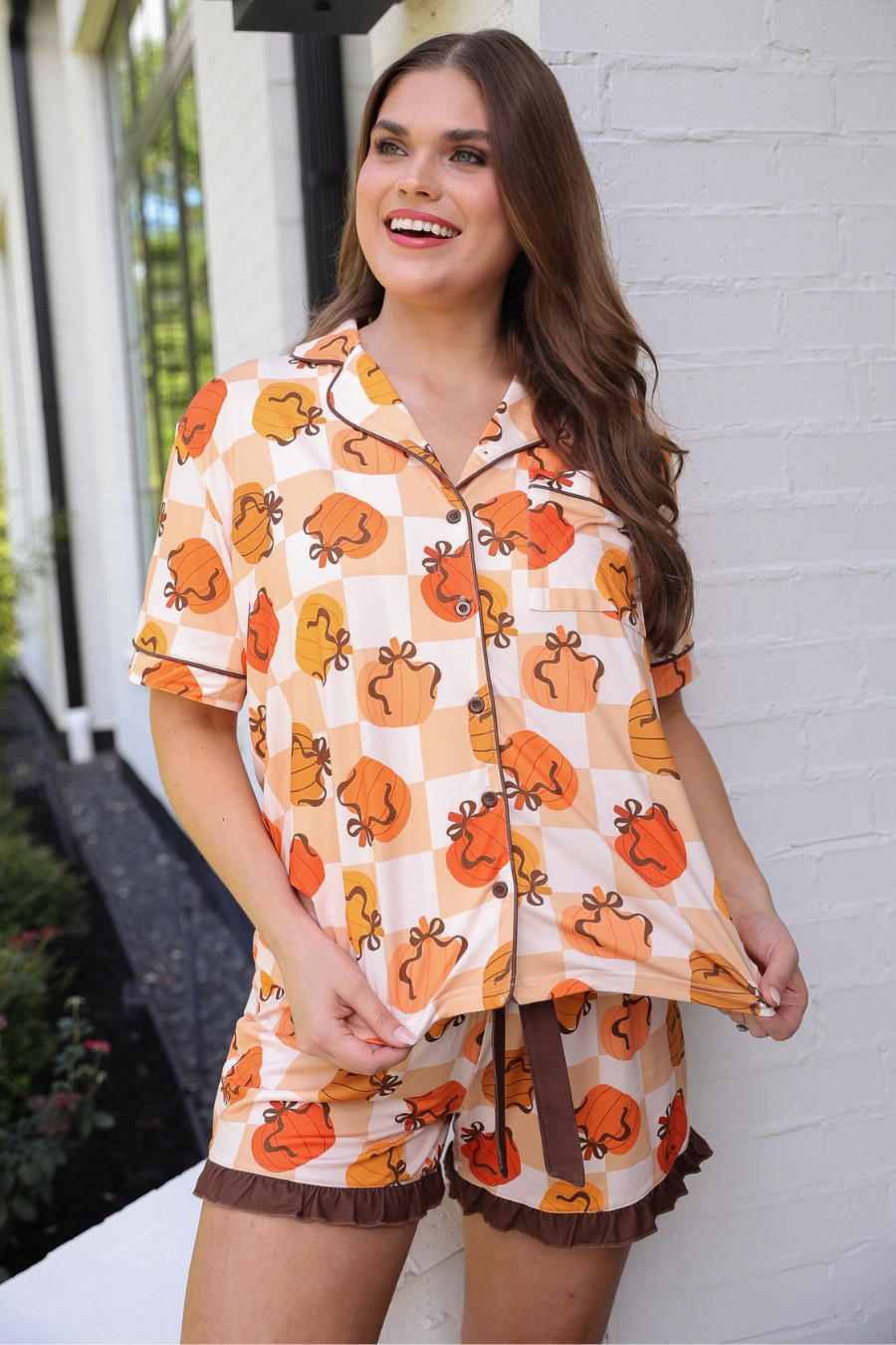 PREORDER- Harvest Hues Ruffle Pajama Set