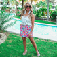 Fiesta Time Floral Skort- White