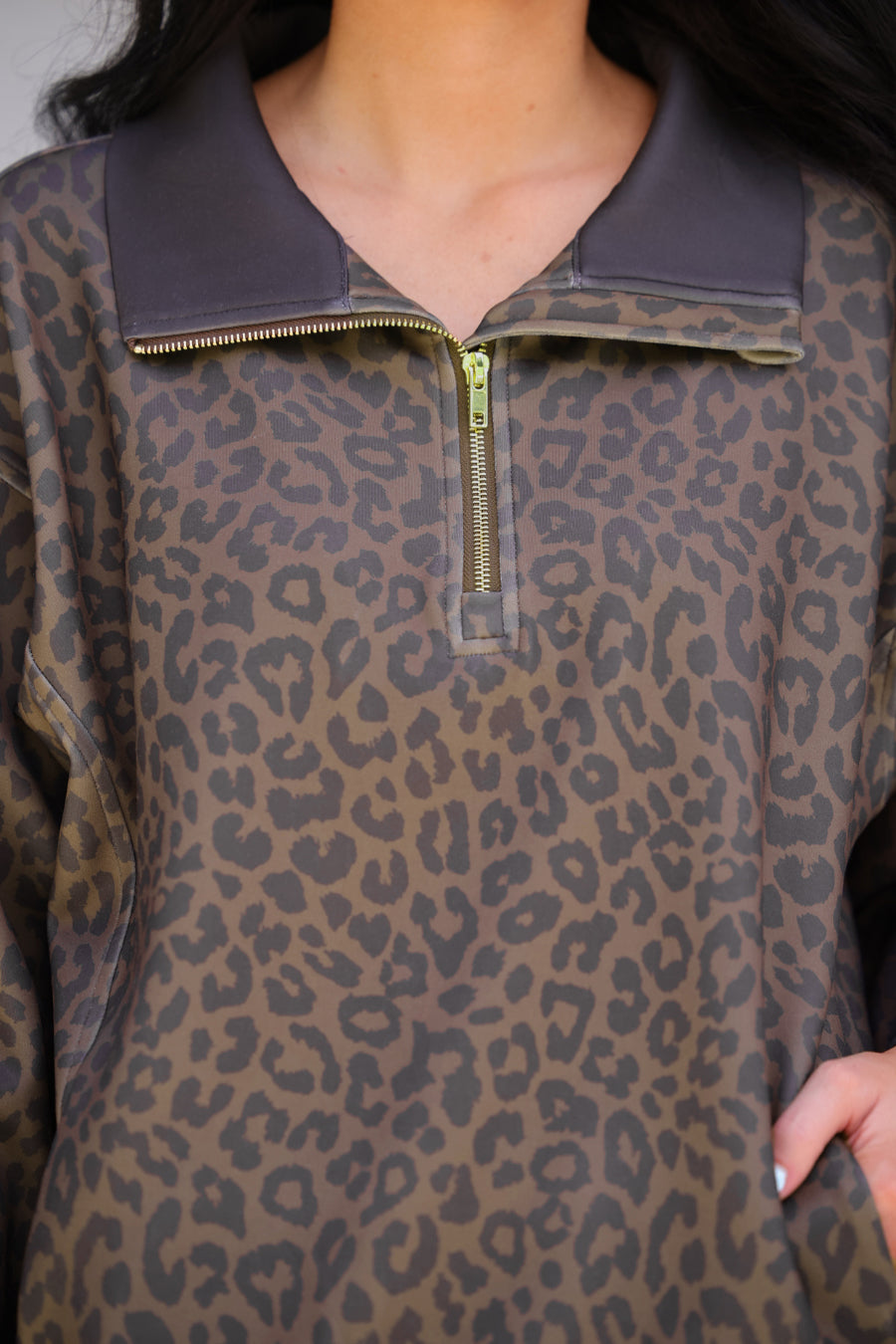 PREORDER- Everyday Pullover- Coco Leopard