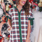 PREORDER- Cassidy Dress- White Christmas Plaid