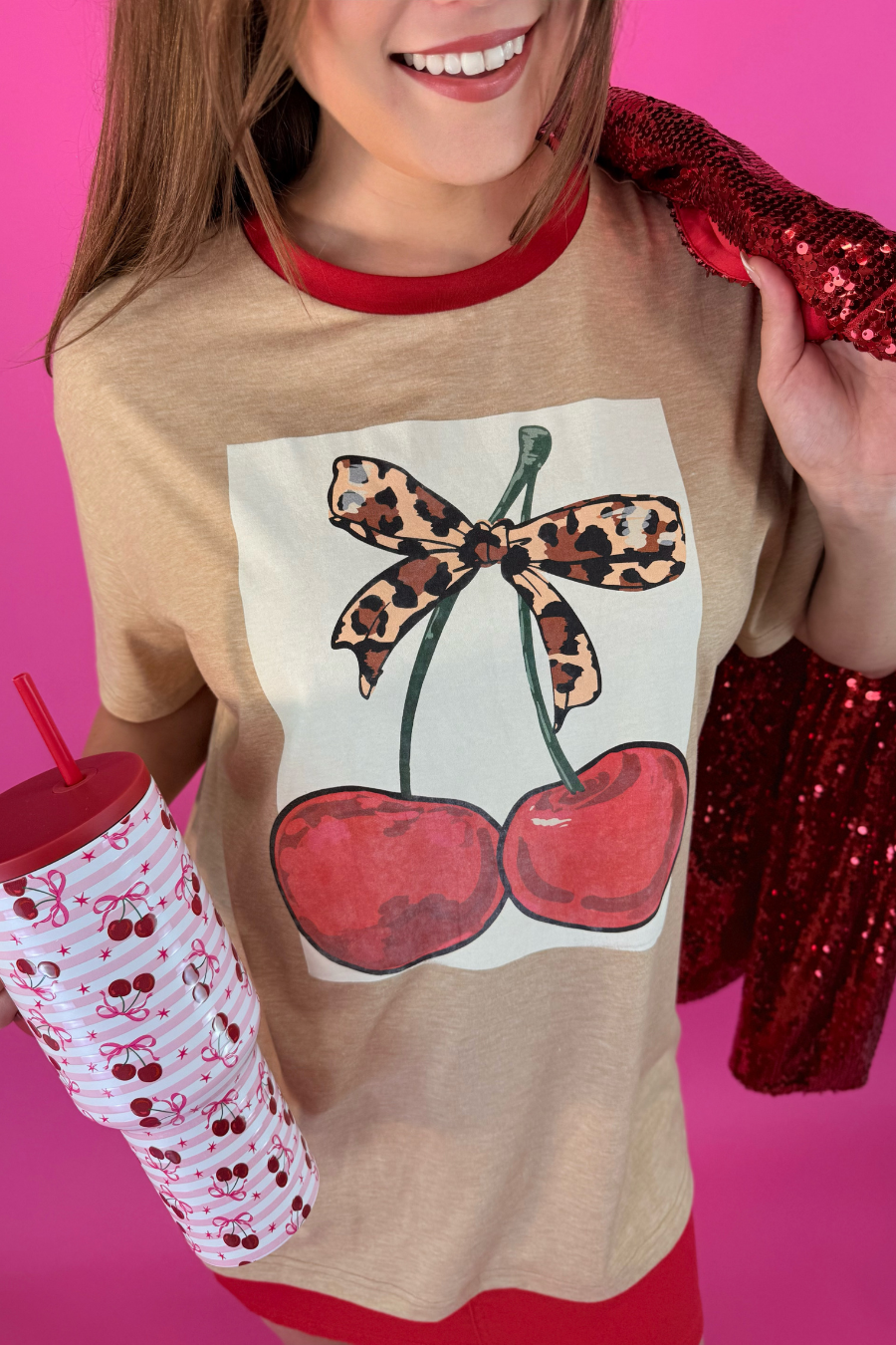 PREORDER- Cherry Sweet Oversized Tee