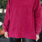 PREORDER Alexis Corded Vintage Pullover - Maroon