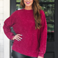 PREORDER Alexis Corded Vintage Pullover - Maroon
