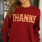 PREORDER Thanks Plaid Patch Pullover