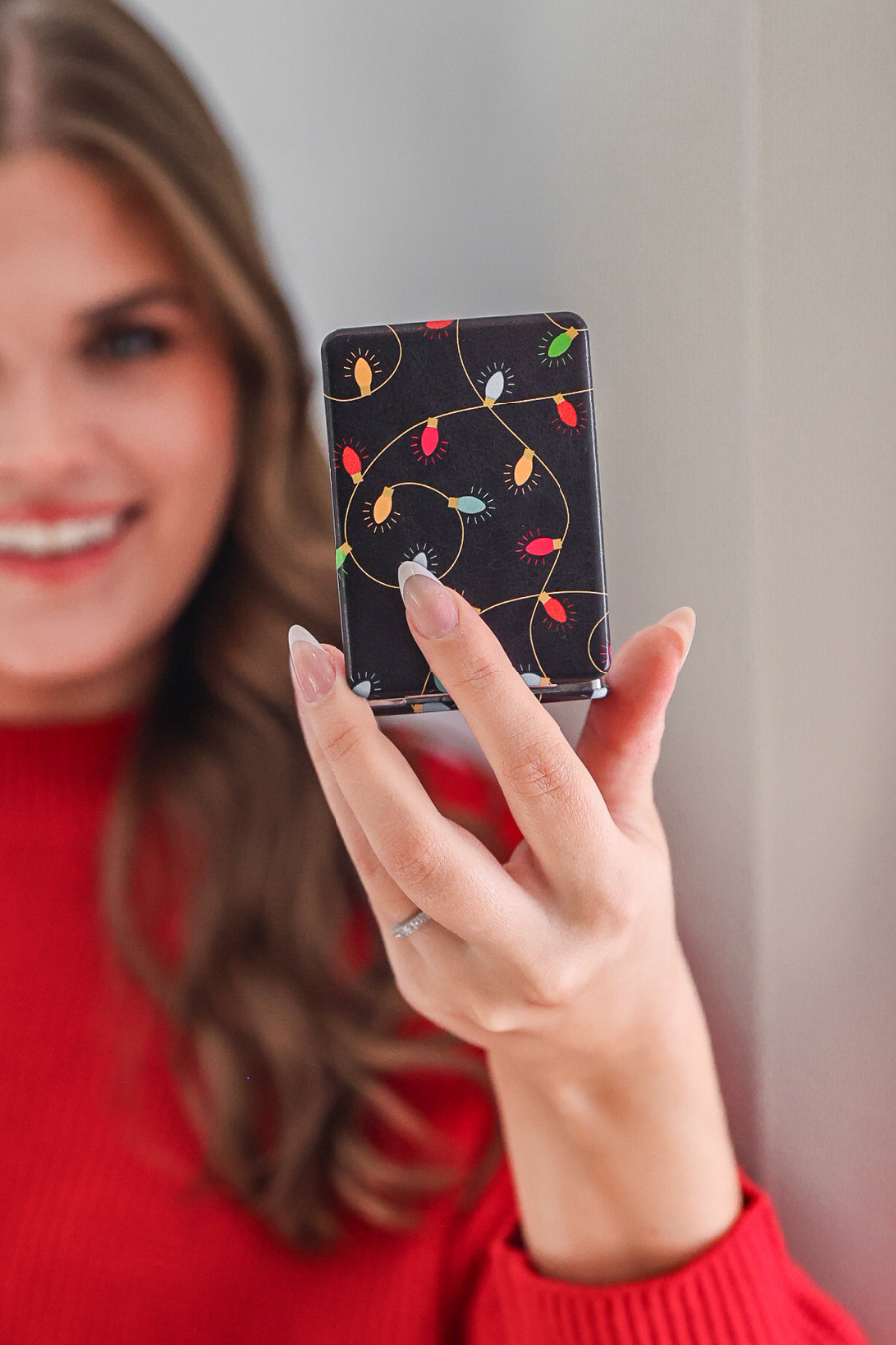 Christmas Lights Compact Mirror