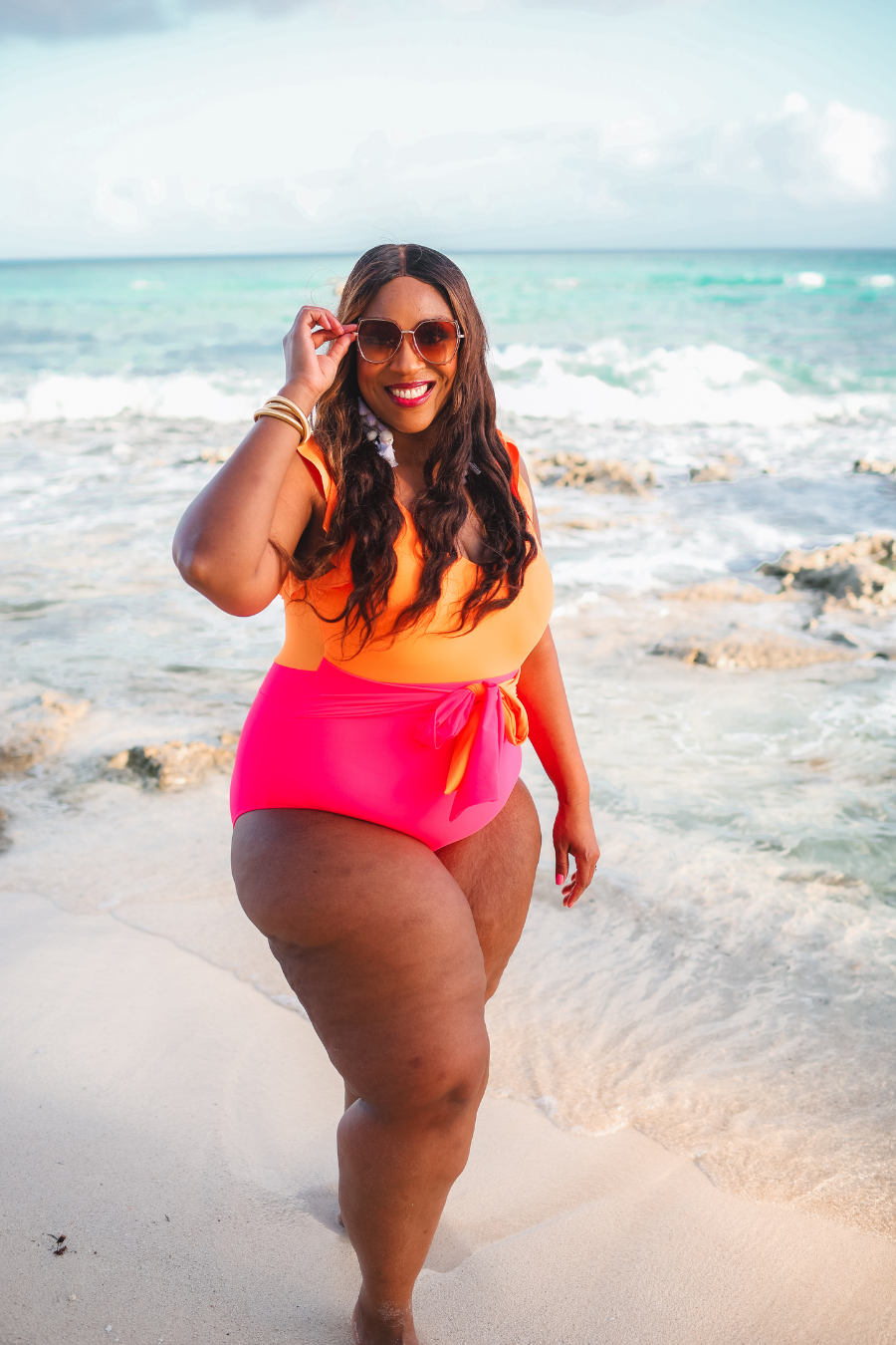 Laying Poolside Color Block Swimsuit - Jess Lea Wholesale