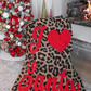 PREORDER- I Love Santa Leopard Blanket