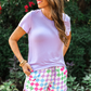 Good Vibes Checkered Everyday Shorts