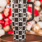 Bow Chic Checkered Sleek Tumbler