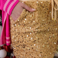 PREORDER- Velvet Hour Sequin Skort- Vintage Gold