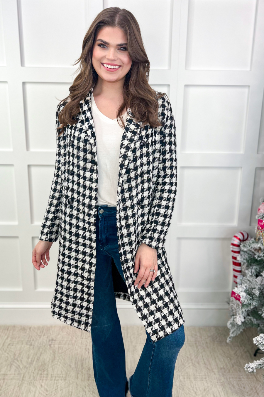 Fifth Avenue Herringbone Coat - Jess Lea Wholesale