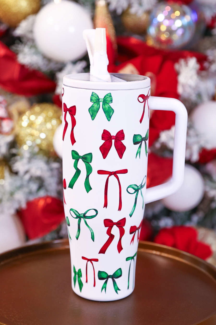 PREORDER- Midnight Bow Christmas Edition Sleek Tumbler