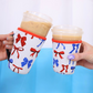 Set Of 3 Drink Sleeves, Patriotic Bow